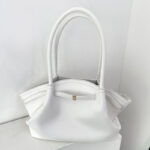 Women's Vegan Leather Structured Top Handle Shoulder Tote Bag