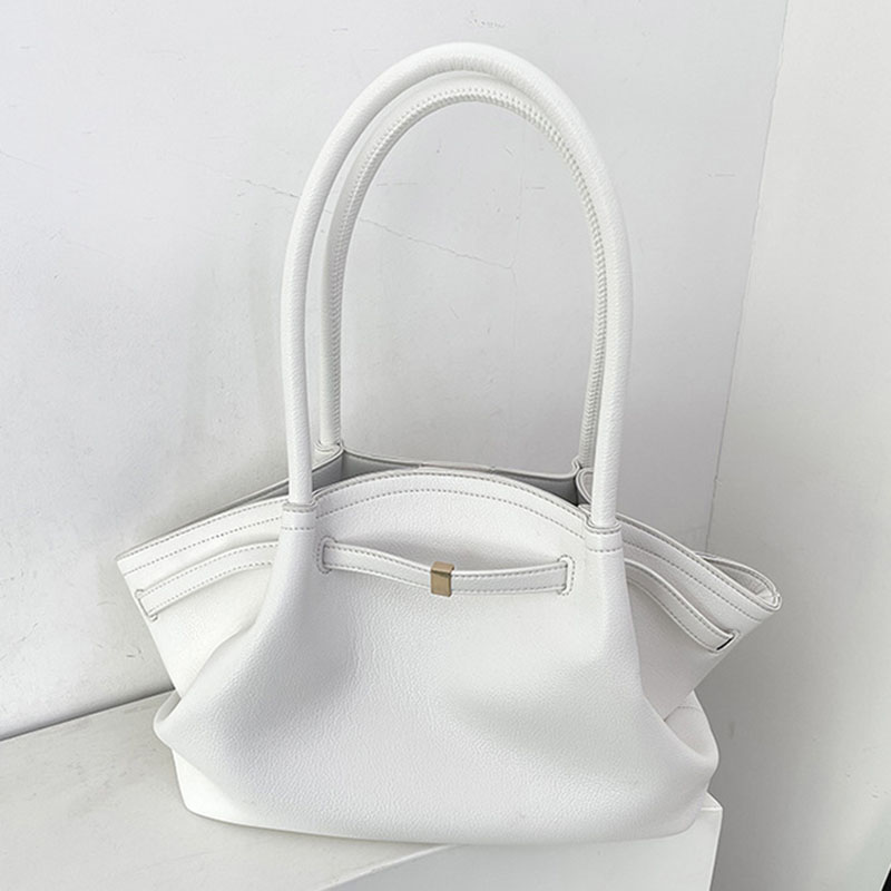 Women's Vegan Leather Structured Top Handle Shoulder Tote Bag