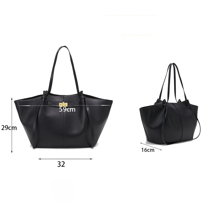 Women's Vegan Leather Structured Tote Shoulder Bag