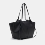Women's Vegan Leather Structured Tote Shoulder Bag