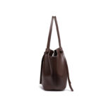 Women's Vegan Leather Structured Tote Shoulder Bag