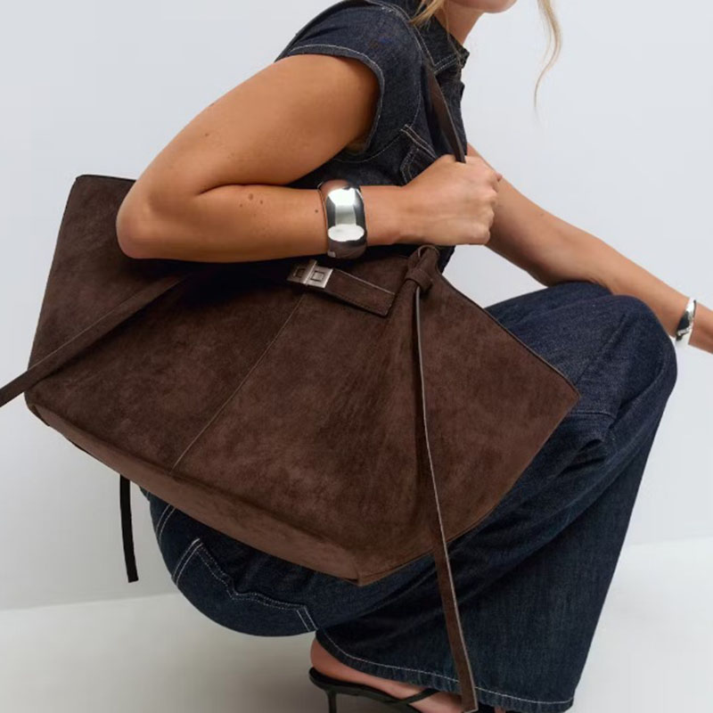 Women's Vegan Leather Structured Tote Shoulder Bag