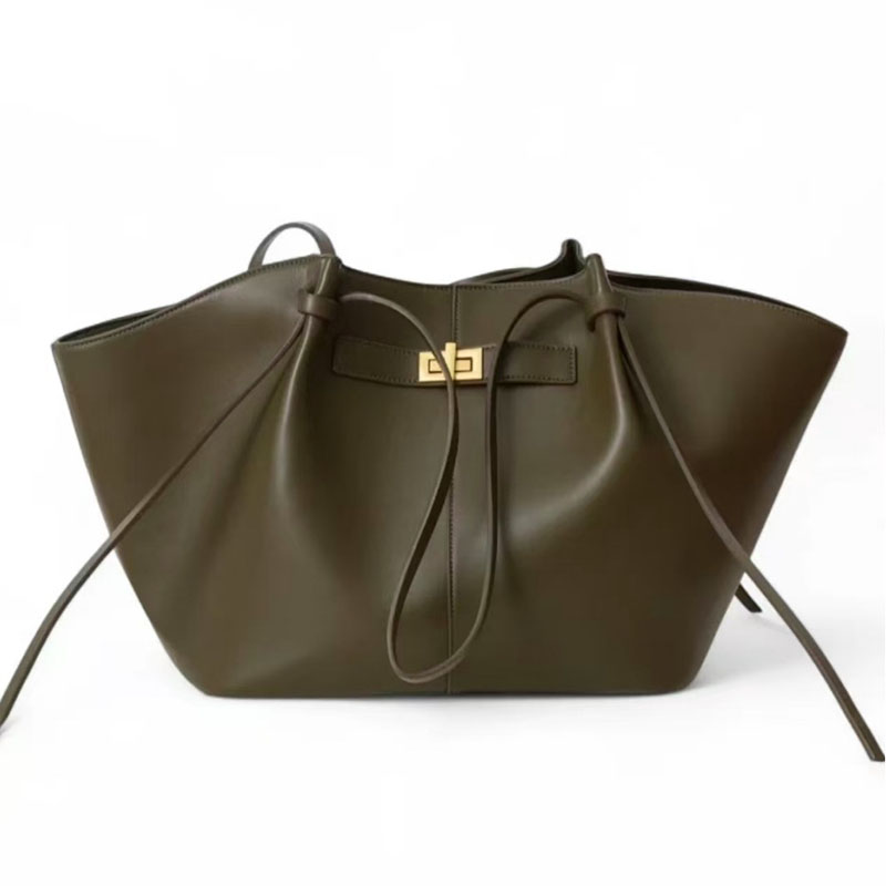 Women's Vegan Leather Structured Tote Shoulder Bag