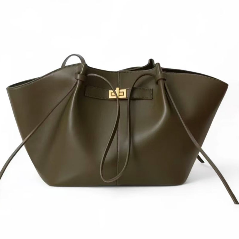 Women's Vegan Leather Structured Tote Shoulder Bag