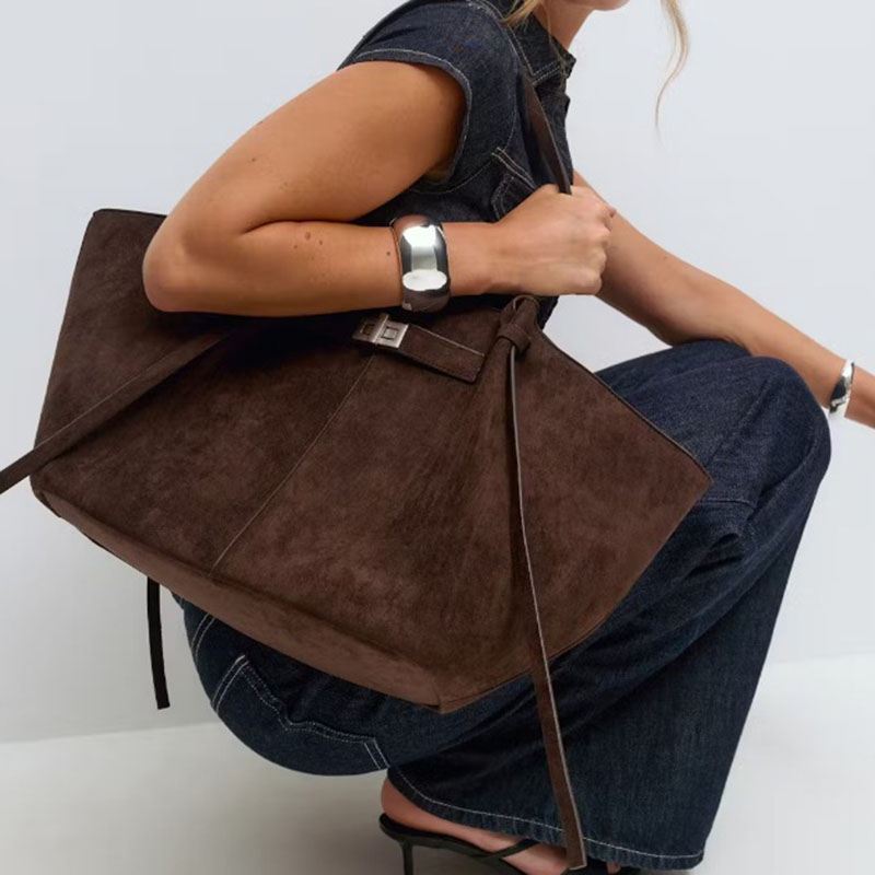 Women's Vegan Leather Structured Tote Shoulder Bag