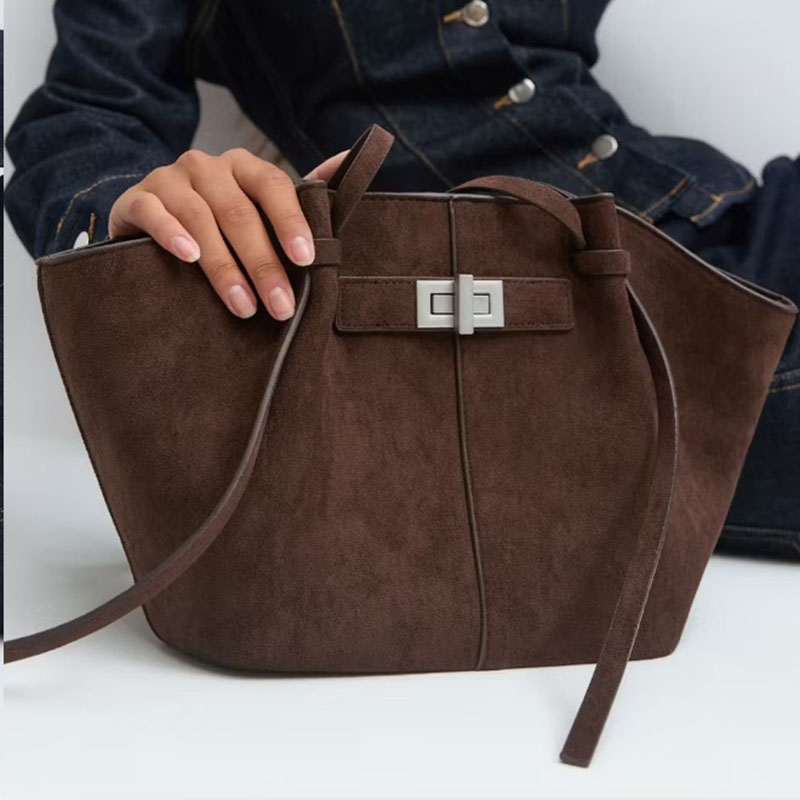 Women's Vegan Leather Structured Tote Shoulder Bag