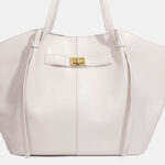 Women's Vegan Leather Structured Tote Shoulder Bag