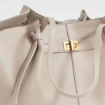 Women's Vegan Leather Structured Tote Shoulder Bag