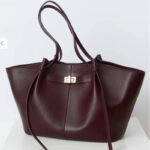 Women's Vegan Leather Structured Tote Shoulder Bag