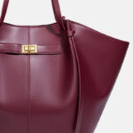 Women's Vegan Leather Structured Tote Shoulder Bag
