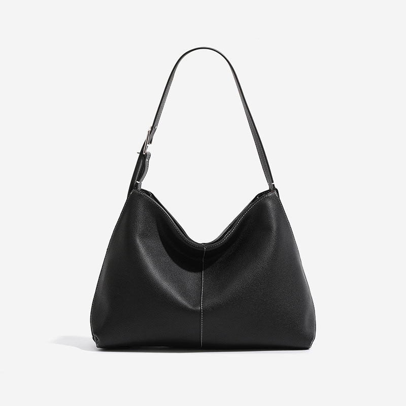 Women's Vegan Leather Textured Shoulder Hobo Bag