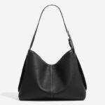 Women's Vegan Leather Textured Shoulder Hobo Bag
