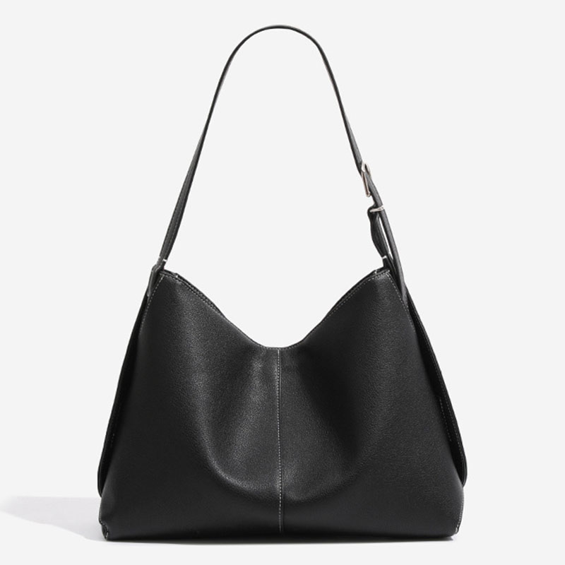 Women's Vegan Leather Textured Shoulder Hobo Bag