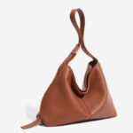 Women's Vegan Leather Textured Shoulder Hobo Bag