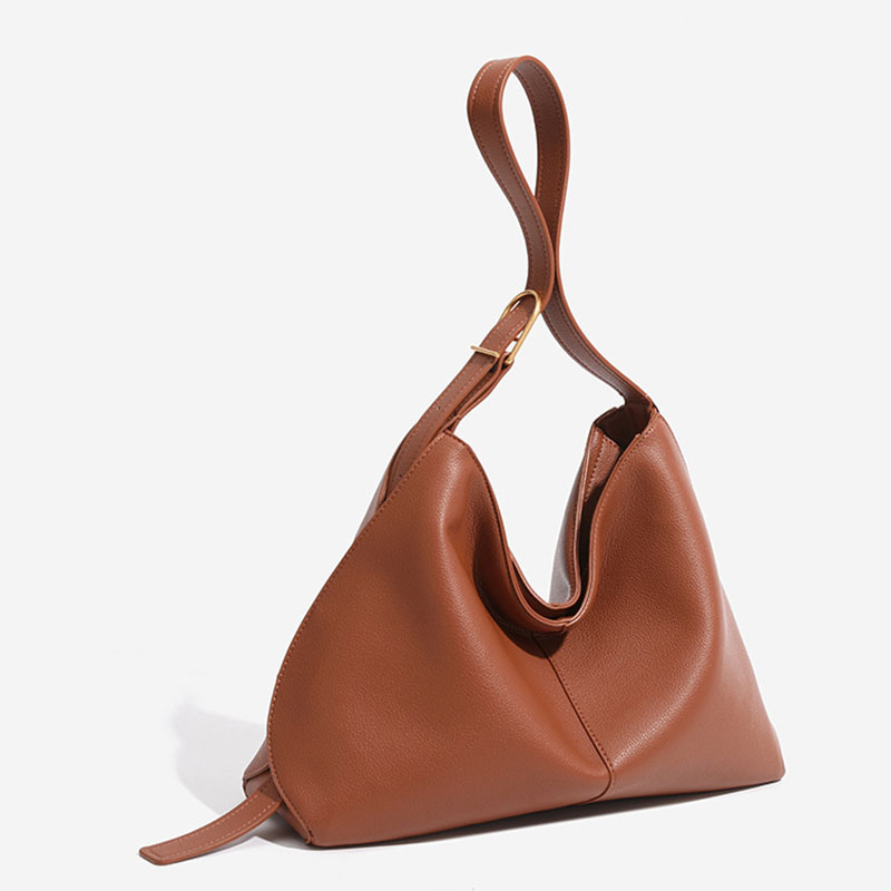 Women's Vegan Leather Textured Shoulder Hobo Bag