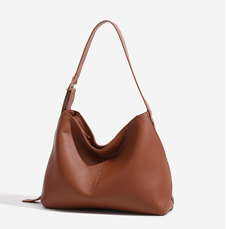 Women's Vegan Leather Textured Shoulder Hobo Bag