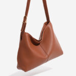 Women's Vegan Leather Textured Shoulder Hobo Bag