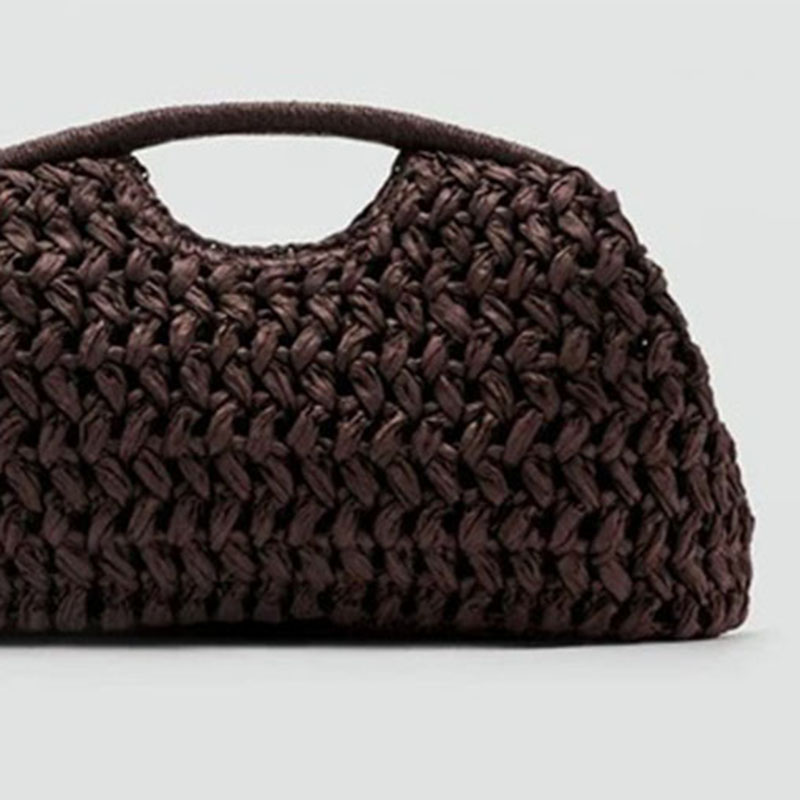 Women's Straw Woven Beach Top Handle Bag