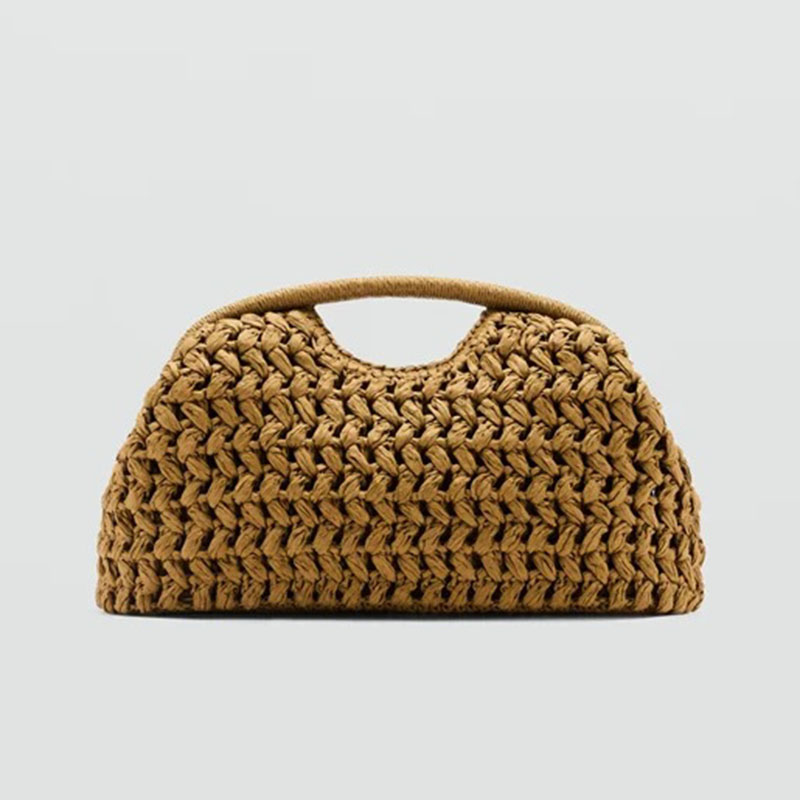 Women's Straw Woven Beach Top Handle Bag