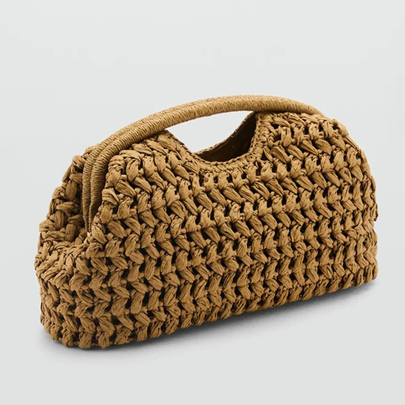 Women's Straw Woven Beach Top Handle Bag