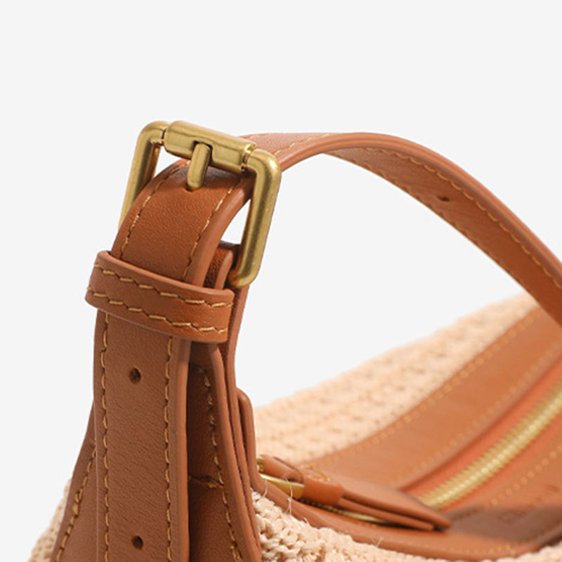 Women's Woven Texture Adjustable Shoulder Crossbody Bag