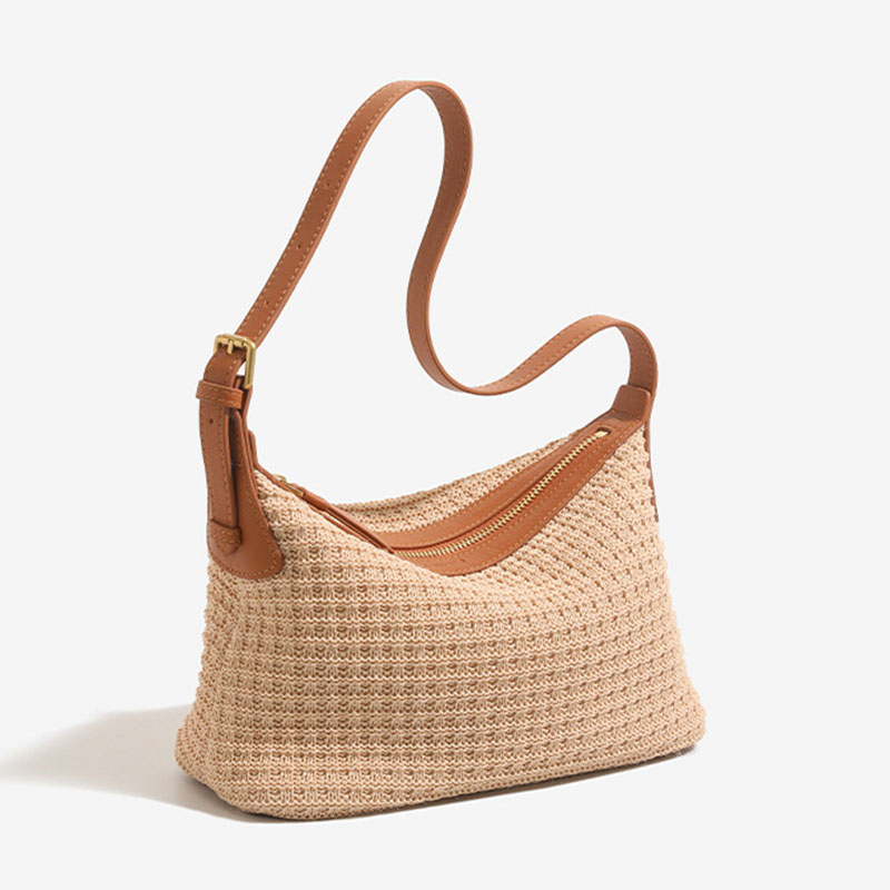 Women's Woven Texture Adjustable Shoulder Crossbody Bag
