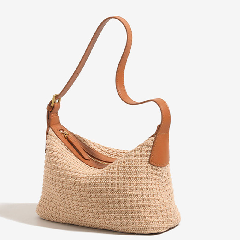 Women's Woven Texture Adjustable Shoulder Crossbody Bag