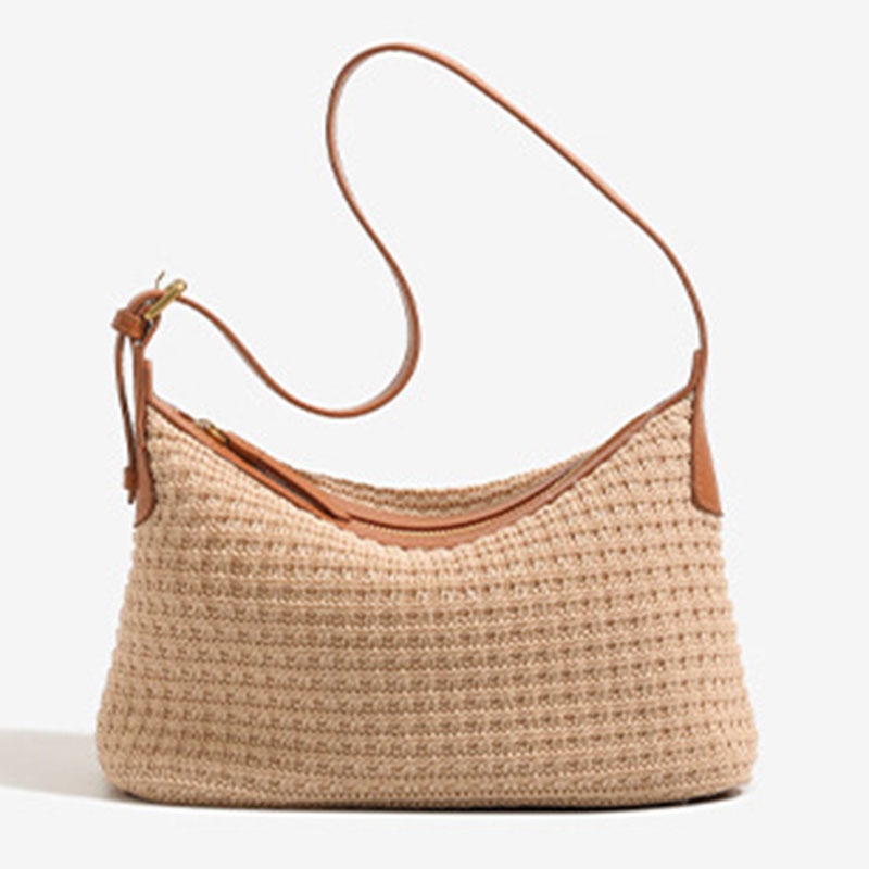 Women's Woven Texture Adjustable Shoulder Crossbody Bag