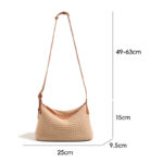 Women's Woven Texture Adjustable Shoulder Crossbody Bag