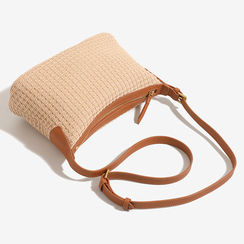 Women's Woven Texture Adjustable Shoulder Crossbody Bag
