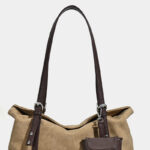 Sac cabas structuré à bandoulière en cuir vegan pour femme