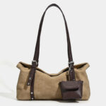 Sac cabas structuré à bandoulière en cuir vegan pour femme