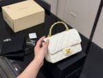 Women's Mini CF Quilted Microfiber Top Handle Chains Bags