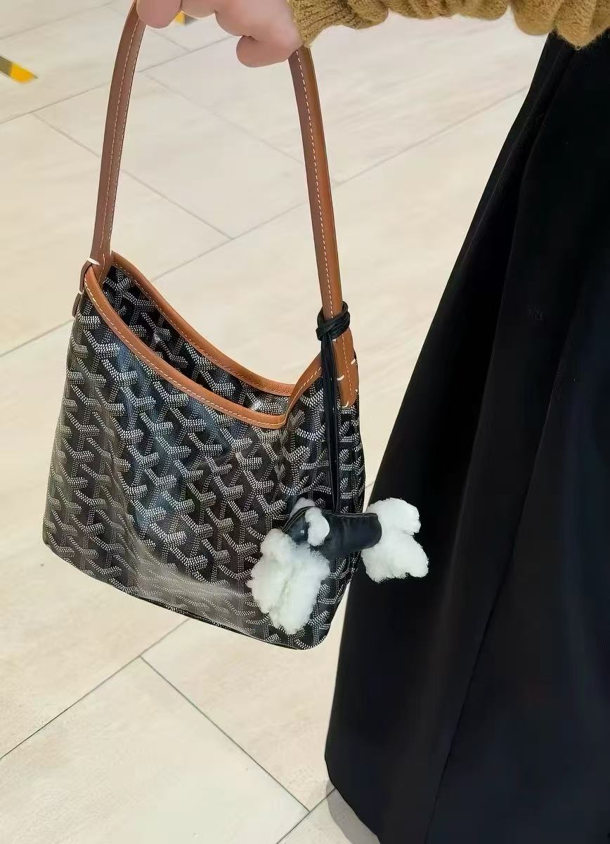 Mini sac hobo pour femme en toile avec finitions en cuir photo review