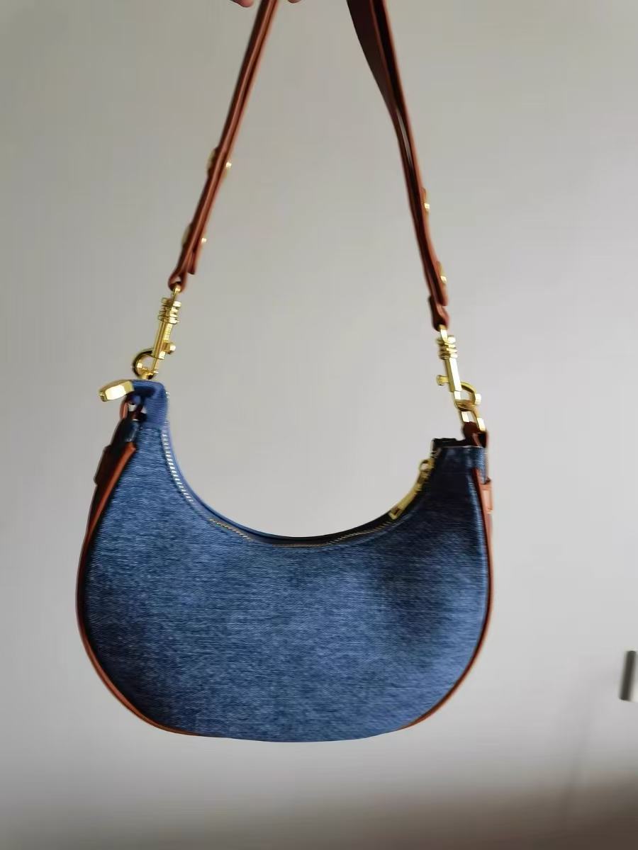 Women's Canvas Rose Texture Gold Hardware Shoulder Hobo Bag photo review