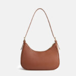 Women's Vegan Leather Structured Hobo Shoulder Bag