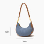 Women's Canvas Rose Texture Gold Hardware Shoulder Hobo Bag