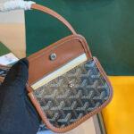 Women's Canvas Leather Trim Mini Hobo Bag