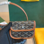 Women's Canvas Leather Trim Mini Hobo Bag