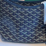 Women's Canvas Leather Trim Mini Hobo Bag