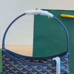 Women's Canvas Leather Trim Mini Hobo Bag