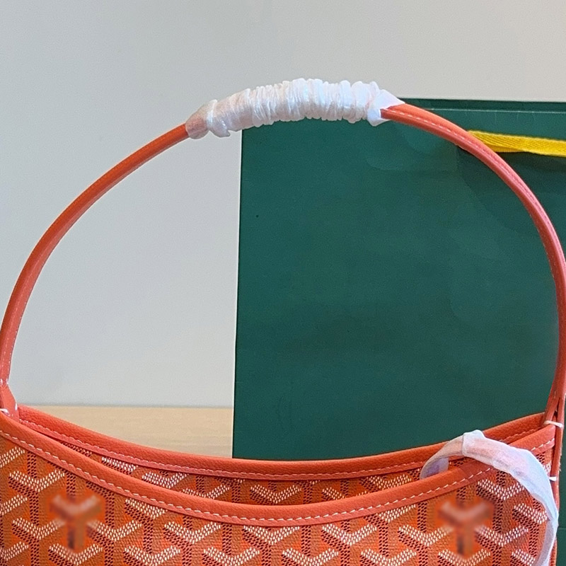 Women's Canvas Leather Trim Mini Hobo Bag