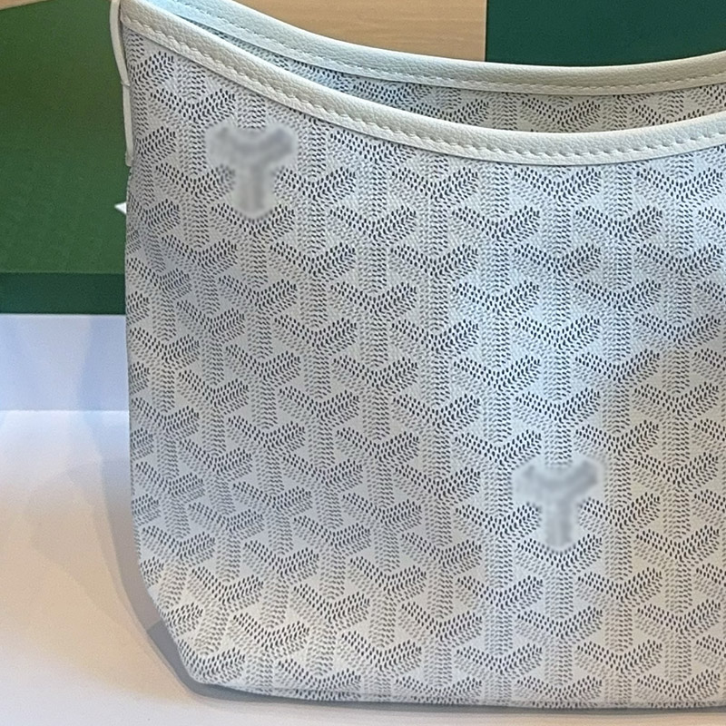 Women's Canvas Leather Trim Mini Hobo Bag