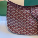 Women's Canvas Leather Trim Mini Hobo Bag