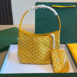 Women's Canvas Leather Trim Mini Hobo Bag