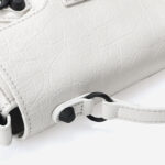 Women's Full-Grain Leather Cracked Flap Top Handle Crossbody Bag