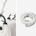 Women's Full-Grain Leather Cracked Flap Top Handle Crossbody Bag