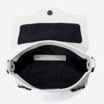 Women's Full-Grain Leather Cracked Flap Top Handle Crossbody Bag