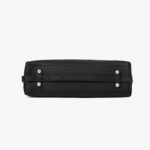 Women's Full Grain Leather Pebbled Lock Shoulder Crossbody Bag