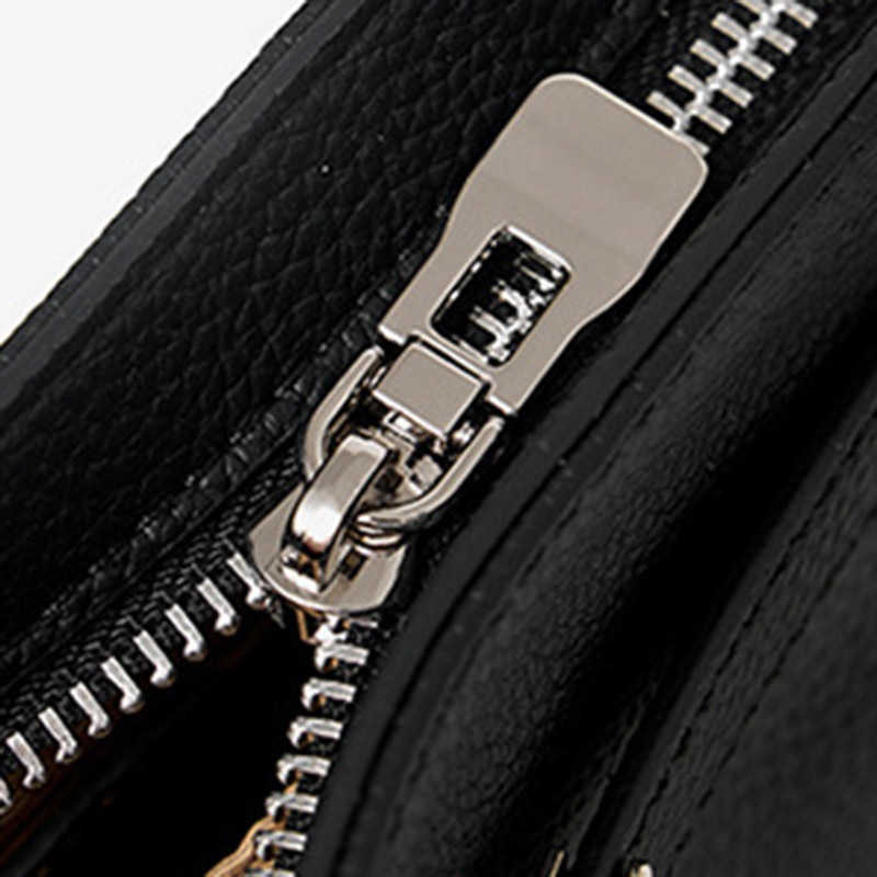 Women's Full Grain Leather Pebbled Lock Shoulder Crossbody Bag